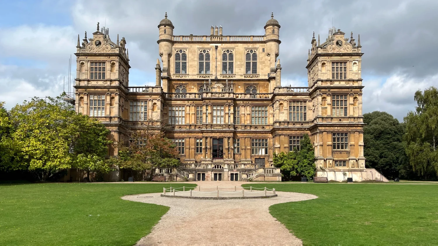 The Elizabethan front of Wollaton Hall, Nottingham