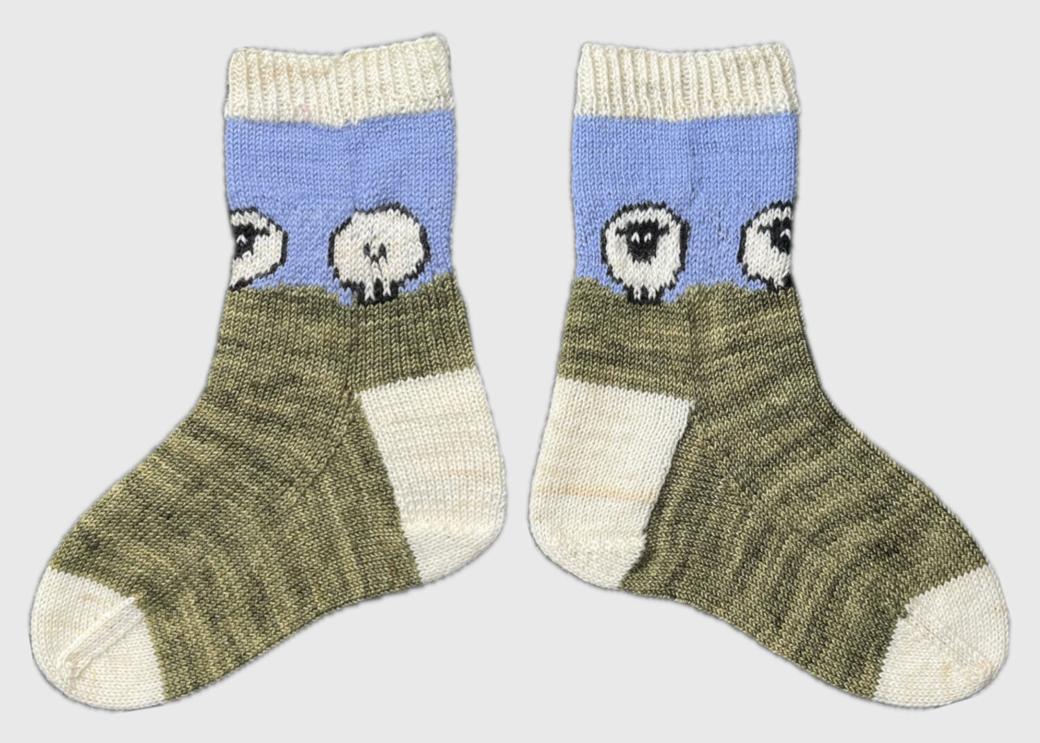 Sheep Socks Knitting Pattern