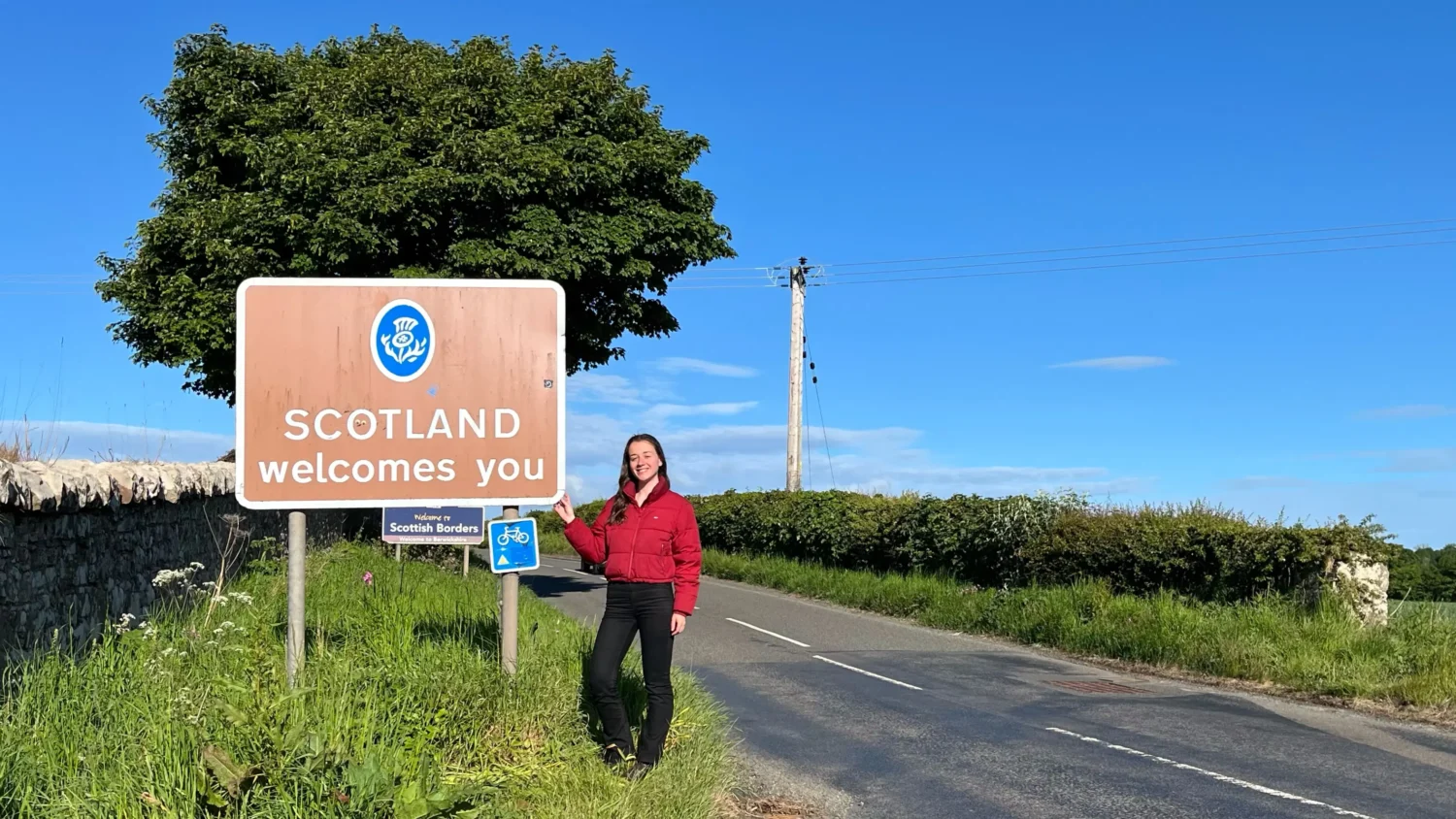 The border between England and Scotland near Berwick-upon-Tweed